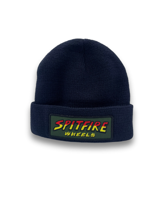 SPITFIRE | Hell Hounds Patch Cuff Beanie Navy