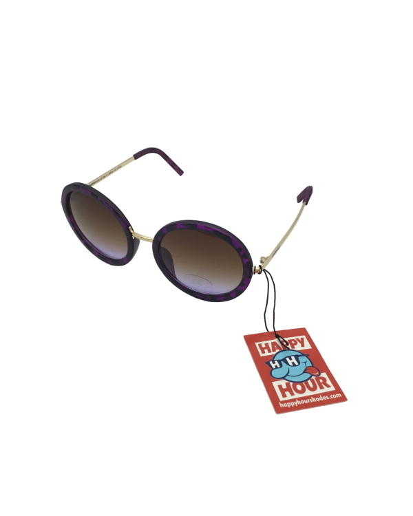 HAPPY HOUR | Square | Purple Tortoise Sunglasses